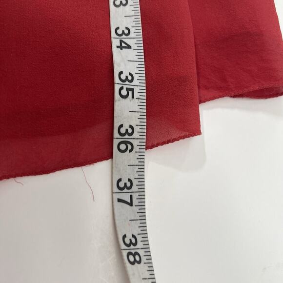 Studio M Women's Maternity Shift Dress Size M 100% Silk Maroon Lined Relaxed - Picture 9 of 10